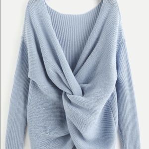 Tie back sweater